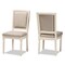 Baxton Studio Louane French Inspired Grey Fabric Upholstered and White Finished Wood Dining Chair, PK2 201-2PC-12332 - alternate 5